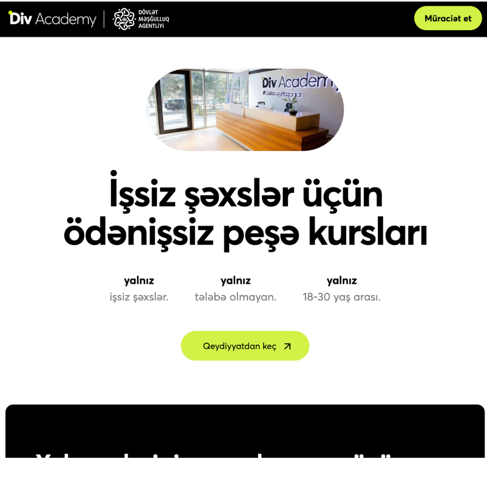 Div Məşğulluq Layihəsi