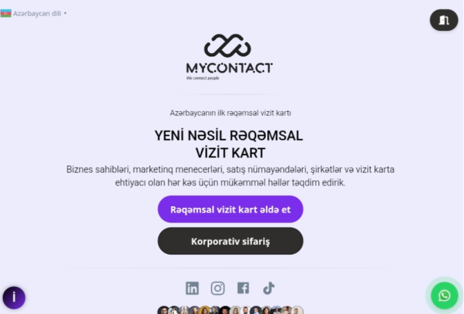 Mycontact.az (rəqəmsal vizit kart)